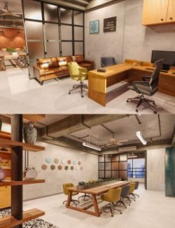 Industrial Rustic Workplace