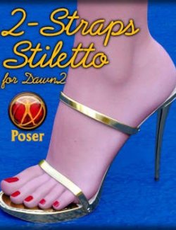 Two Straps Stiletto for Dawn2 (Poser)