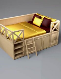 A3S H-Wooden Child Bed