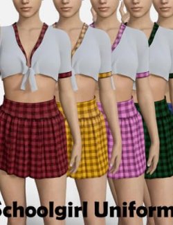 Schoolgirl Uniform With for Genesis 8 Female