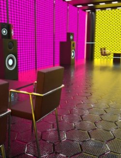 Neon Dance Club Vignette for Daz Studio Iray