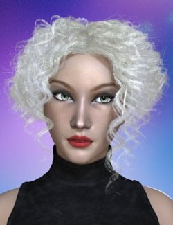 Prae-Gwendolyn Hair For La Femme 2 and Dawn 2 Poser