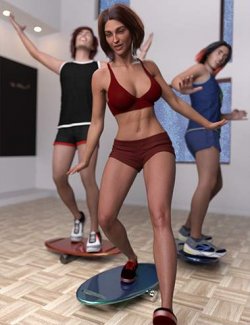 Balance Board Prop and Poses for Genesis 9, 8 and 8.1