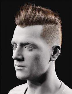 HS Max Slick Hair For Genesis 9, 8, and 8.1 Males