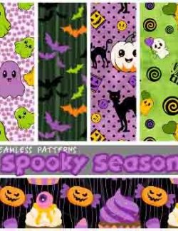 ALXN 2D Spooky Season Seamless patterns