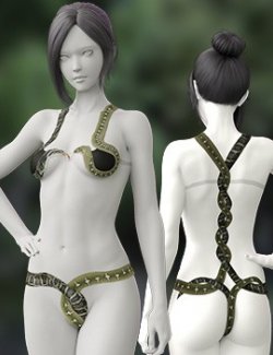 Sexy snake bikini for G8F