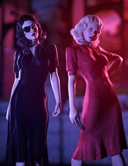 Femme Fatale Materials for FRQ dForce: 1940s Dress