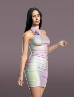 dForce MK Dancing Starlight Dress for Genesis 9