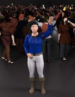 LowPoly Crowd Creator Expansion: Medieval Life