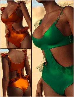 Ruffle Swimsuit for Genesis 9