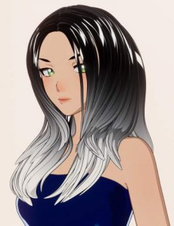 Toon Style Long Hair for Genesis 9