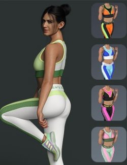 Slide3D Texture Addon for Fitness Freak Outfit