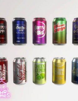 Naughty Fruits Soda Can - 10 Flavors