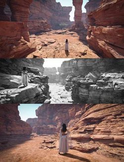 68 HDRIs Canyon Daytime