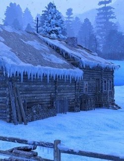 Winter Cabin for DAZ