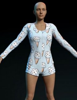 Lyko3D Ice Cream Onesie Outfit for G8F