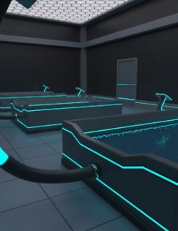 Sci-Fi Recovery Tubs for Daz Studio Iray