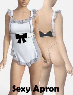 Sexy Apron With Underwear for Genesis 8 Female