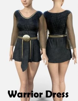 Warrior Dress With Belt for Genesis 8 Female