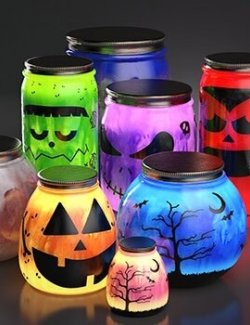 CGI Jar Lanterns Props