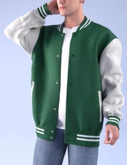 dForce HnC24 Baseball Jacket Outfits for Genesis 9