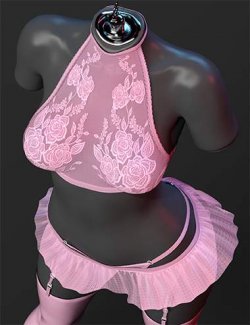 X-Fashion Roses Lace Lingerie for Genesis 9