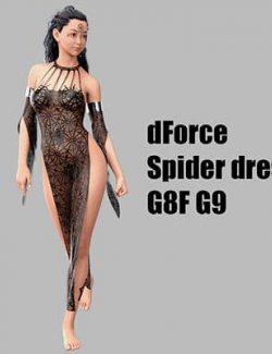 dForce Spider Dress G8F G9