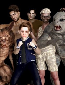 Bundle 10 - 6 Characters for Genesis 8 Male