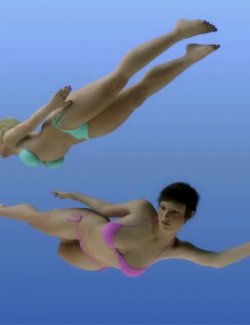 Swimming Poses for Genesis 8 Female