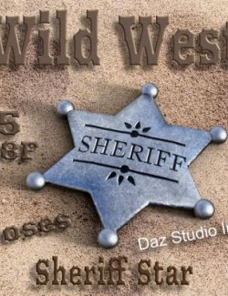 Sheriff Star for DAZ Studio