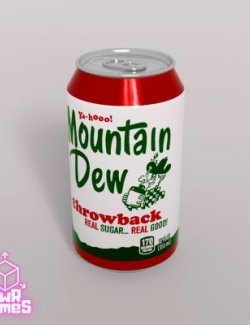 Real Soda Can Material (Mountain Dew)