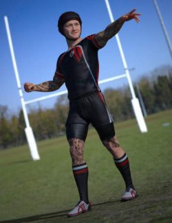 dForce Rugby Gear Outfit for Genesis 9