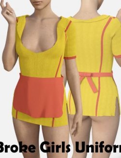 2Broke Girls Uniform for Genesis 8 Female