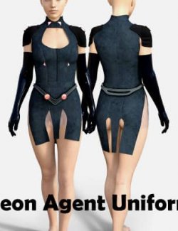 Neon Agent Uniform for Genesis 8 Female