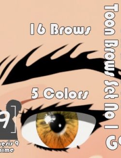 WT Toon Brows Set No.1 for G9 Anime