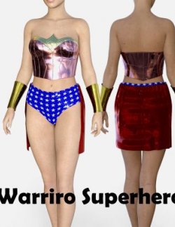 Warrior Superhero Outfit for Genesis 8 Female