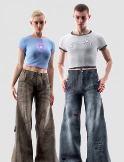 dForce Y2K Outfit Textures