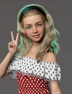 Nef Marie Child Morph for Genesis 8 and 8.1 Female