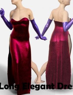 Long Elegant Dress for Genesis 8 Female