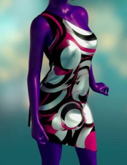 dForce Asymmetrical Dress for Genesis 8-8.1 Female