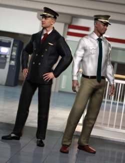 dForce Commercial Pilot Outfit Texture Add-On