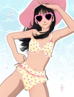 LA Summer Days Outfit for Genesis 9 Anime Feminine