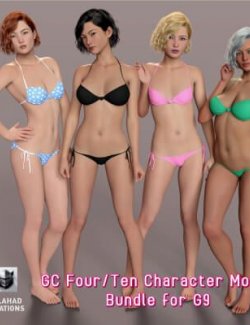 GC Four-Ten Character Morphs Bundle for Genesis 9