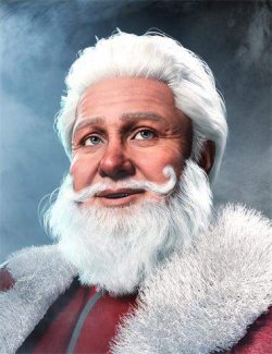 dForce FE Strand-Based Christmas Beard for Genesis 9