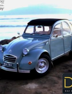 Citroen 2Cv 1970 for DAZ Studio