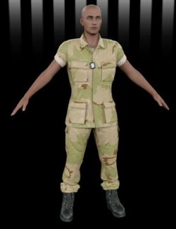 Lyko3D Army Soldier 1123 Outfit for G8M