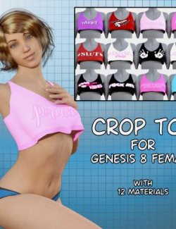 Slutty Crop Top for Genesis 8 Female