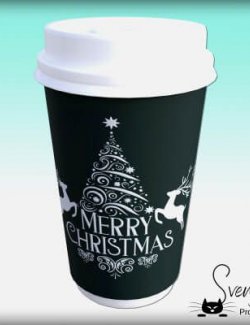 To-Go Coffee Cup Christmas Addon