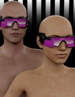 Lyko3D Sci-Fi Glasses 121624 for Genesis 8 M and F