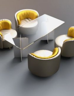 A3S H-Luxury Chairs and Table